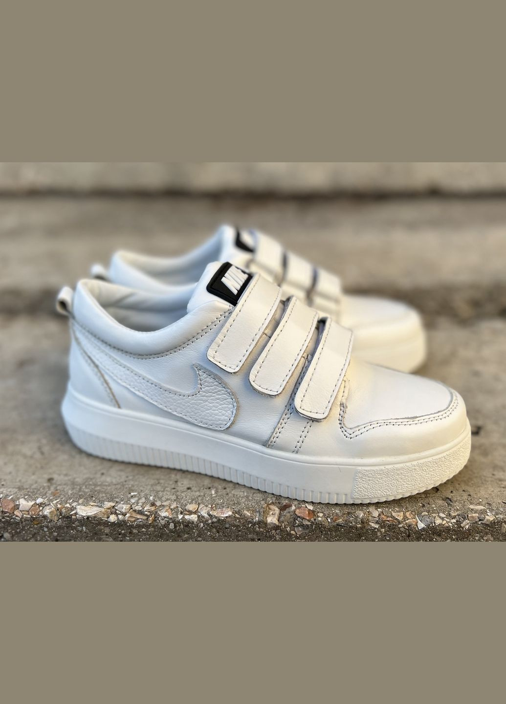 Білі кеди піка уни. натуральна шкіра 9832548 Monster