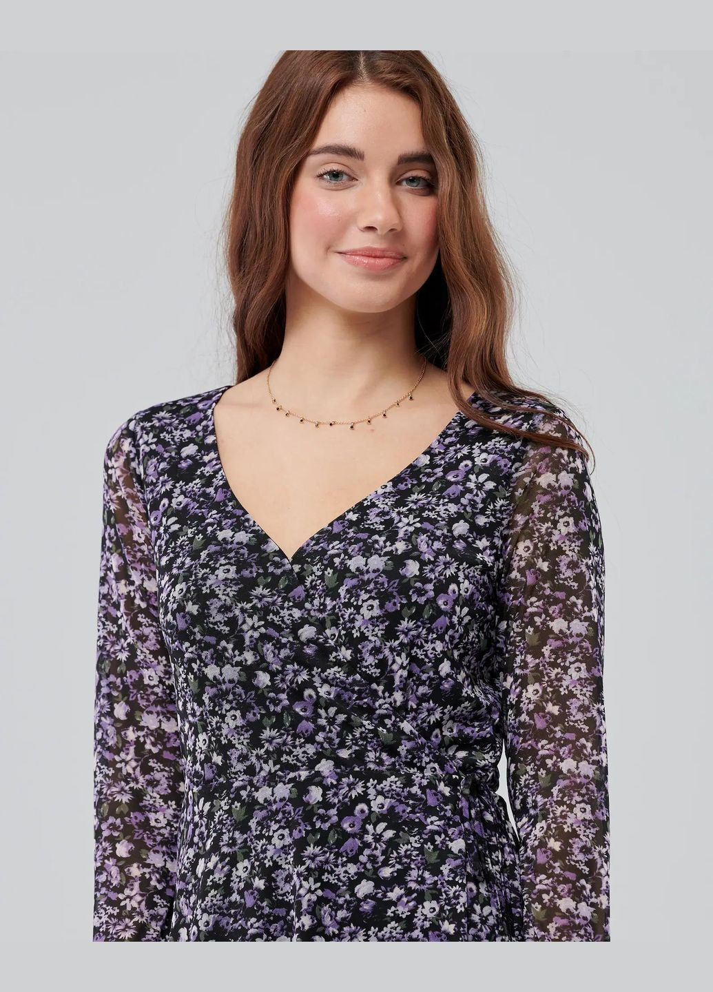 Темно-фиолетовое платье женское - платье hc8623w Hollister