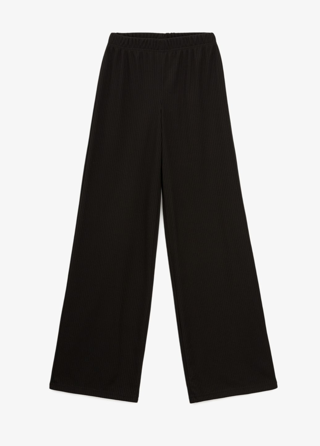 Брюки палаццо однотонные женские 646 Черный shop (2000990350404) On me Палаццо (315589403)