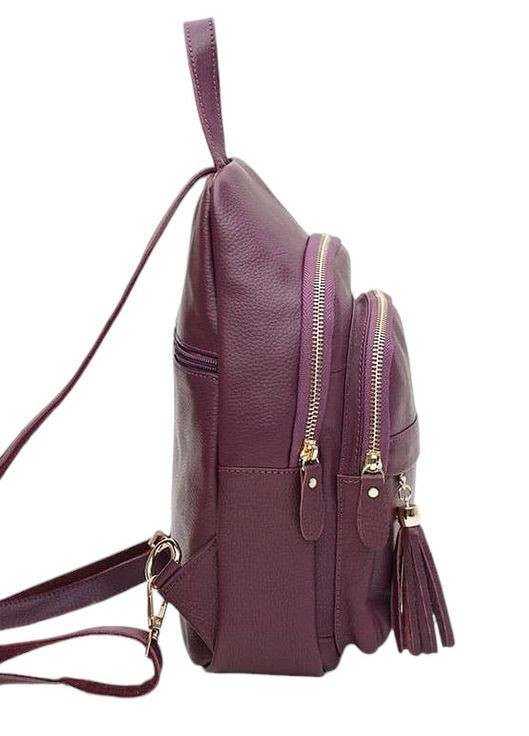 Жіночий рюкзак шкіряний K11032v-violet Borsa Leather (302521531)