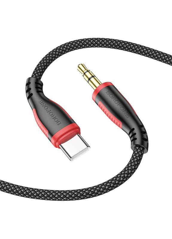 Кабель AUX аудио шнур USBC 3.5 мм BL14 черный Borofone (279827080)
