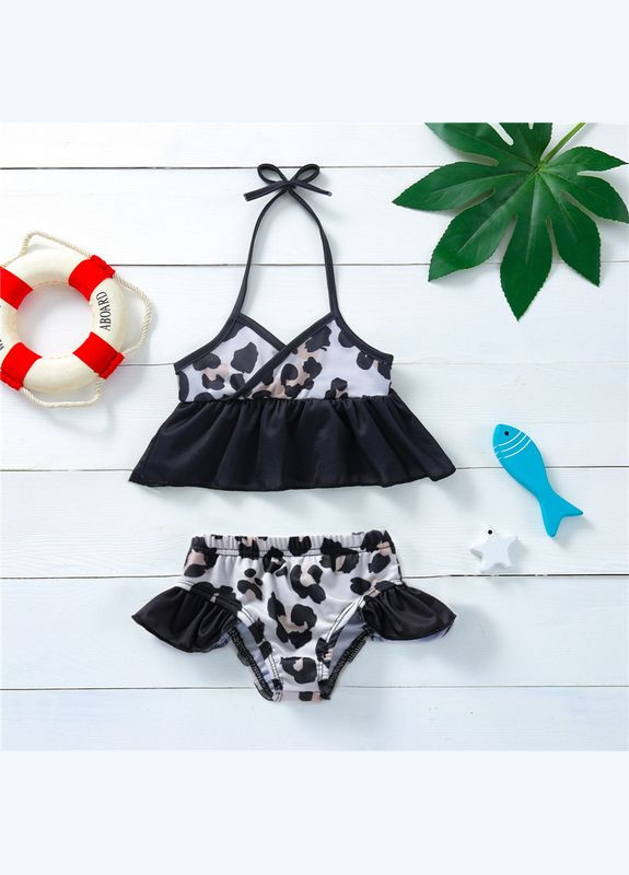 Черный летний купальник дитячий русалонька (черный ) (12019) Qoopixie