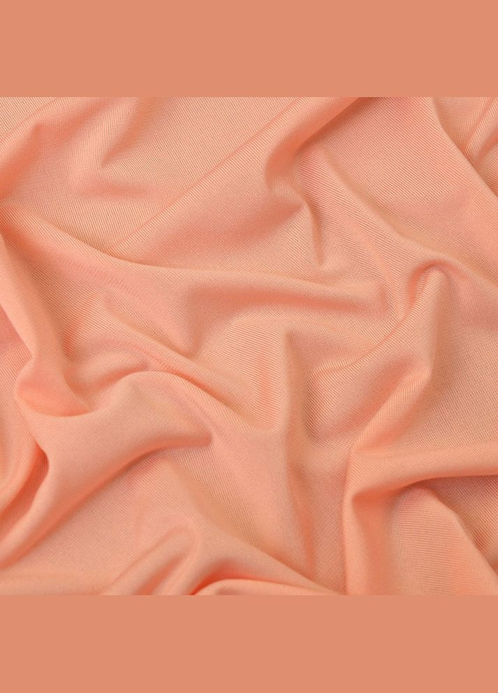 Ткань трикотаж масло Саманта 185 г/м2 150 см легкая эластичная стрейчевая персик IDEIA (339678846)