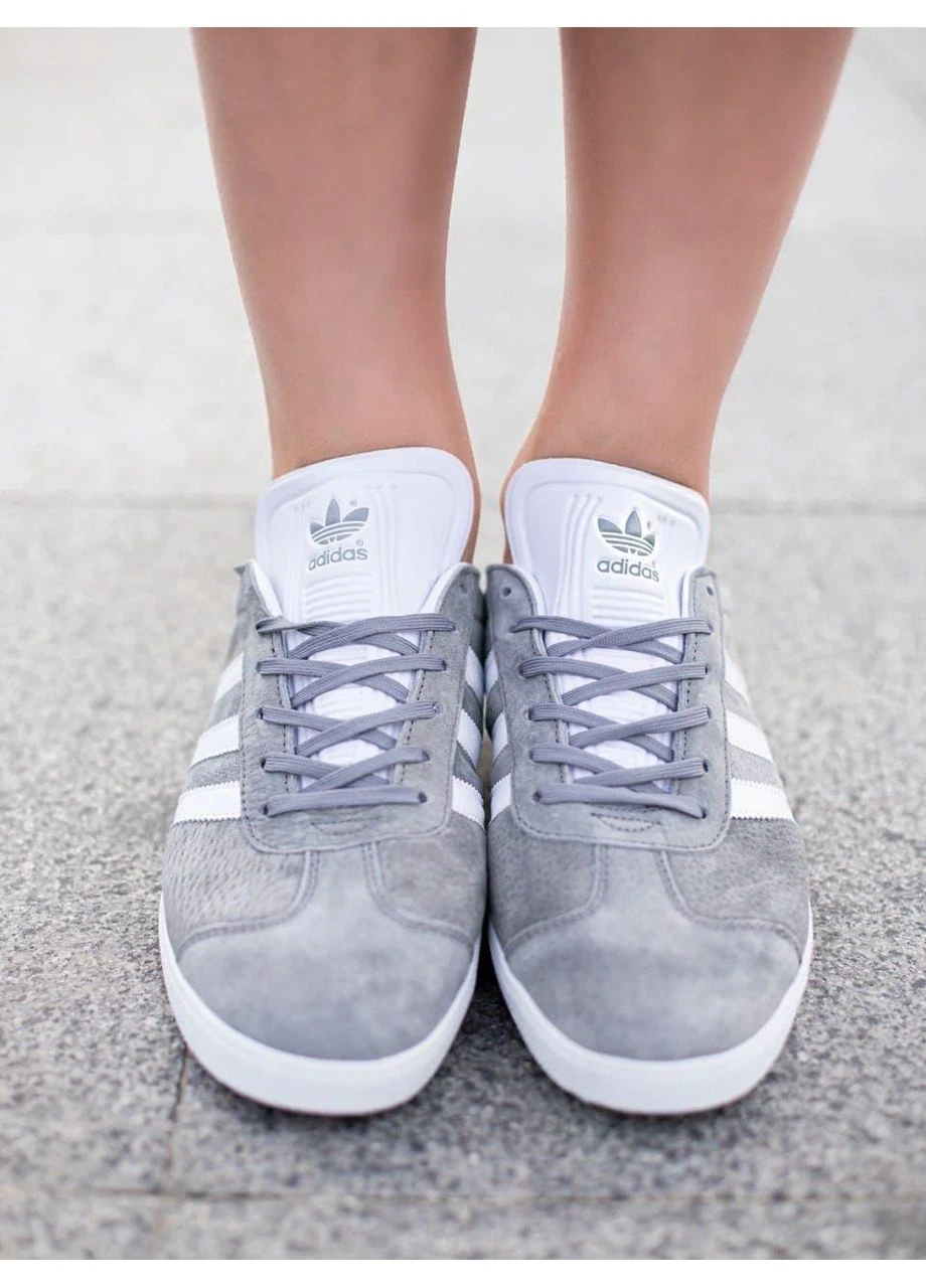 Серые демисезонные кроссовки мужские adidas gazelle grey адидас газель серые No Brand