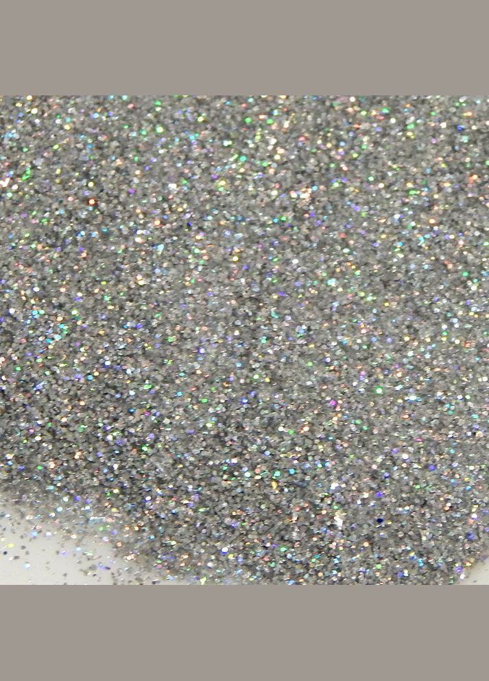 Глітер дрібний (сухі блискітки), голограма АВ, срібло, 10 гр No Brand (341731251)