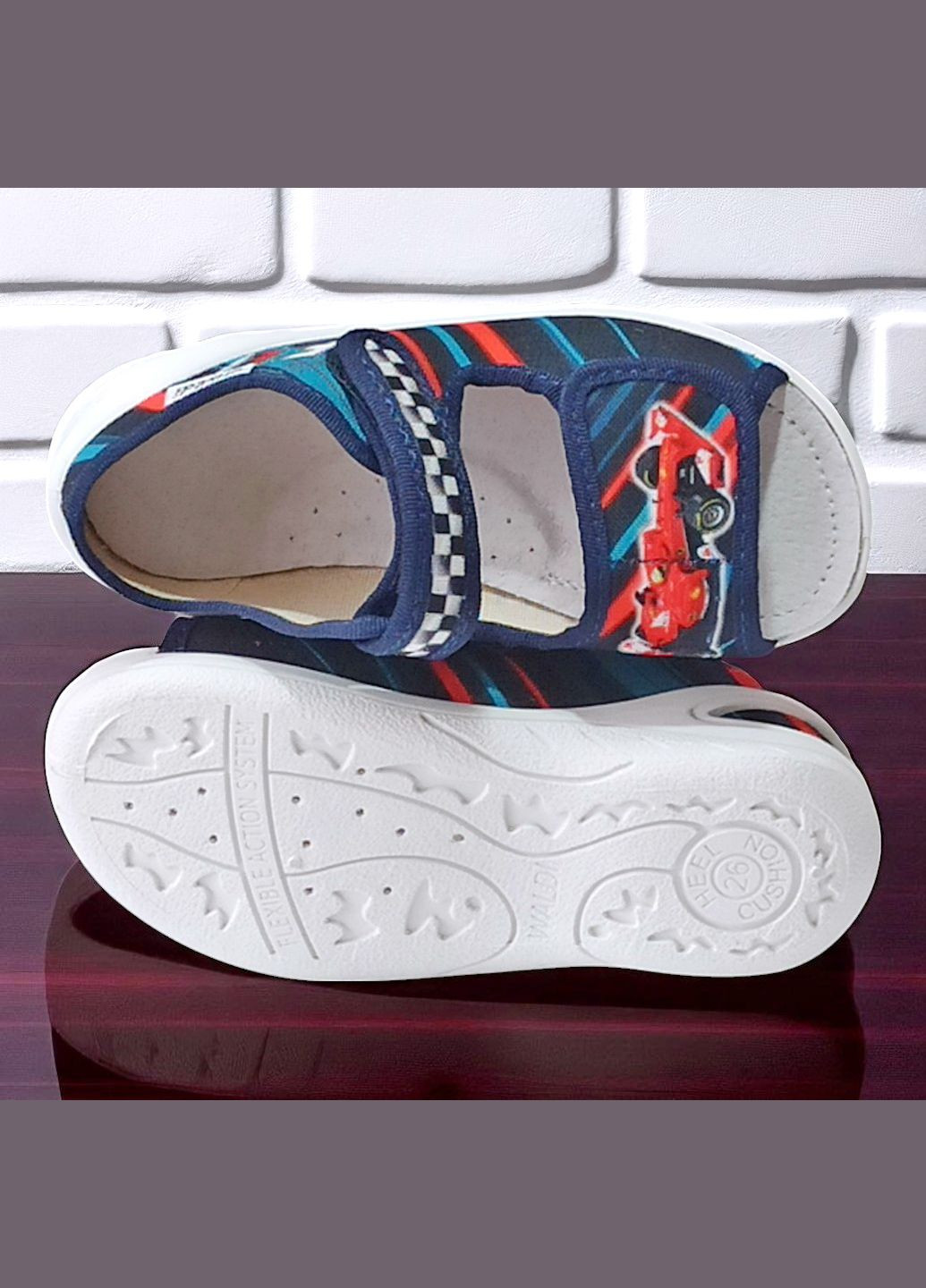 Ортопедичні відкриті тапочки капчики текстильні босоніжки на липучках валді Адам Waldi (338257924)