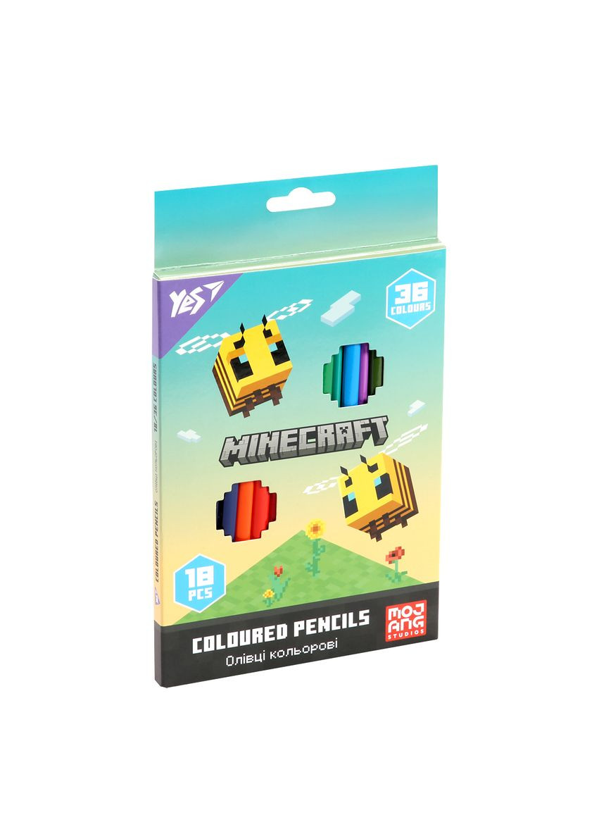 Набір кольорових олівців Minecraft Spring 290774 36 кольорів 18 шт Yes (364757909)