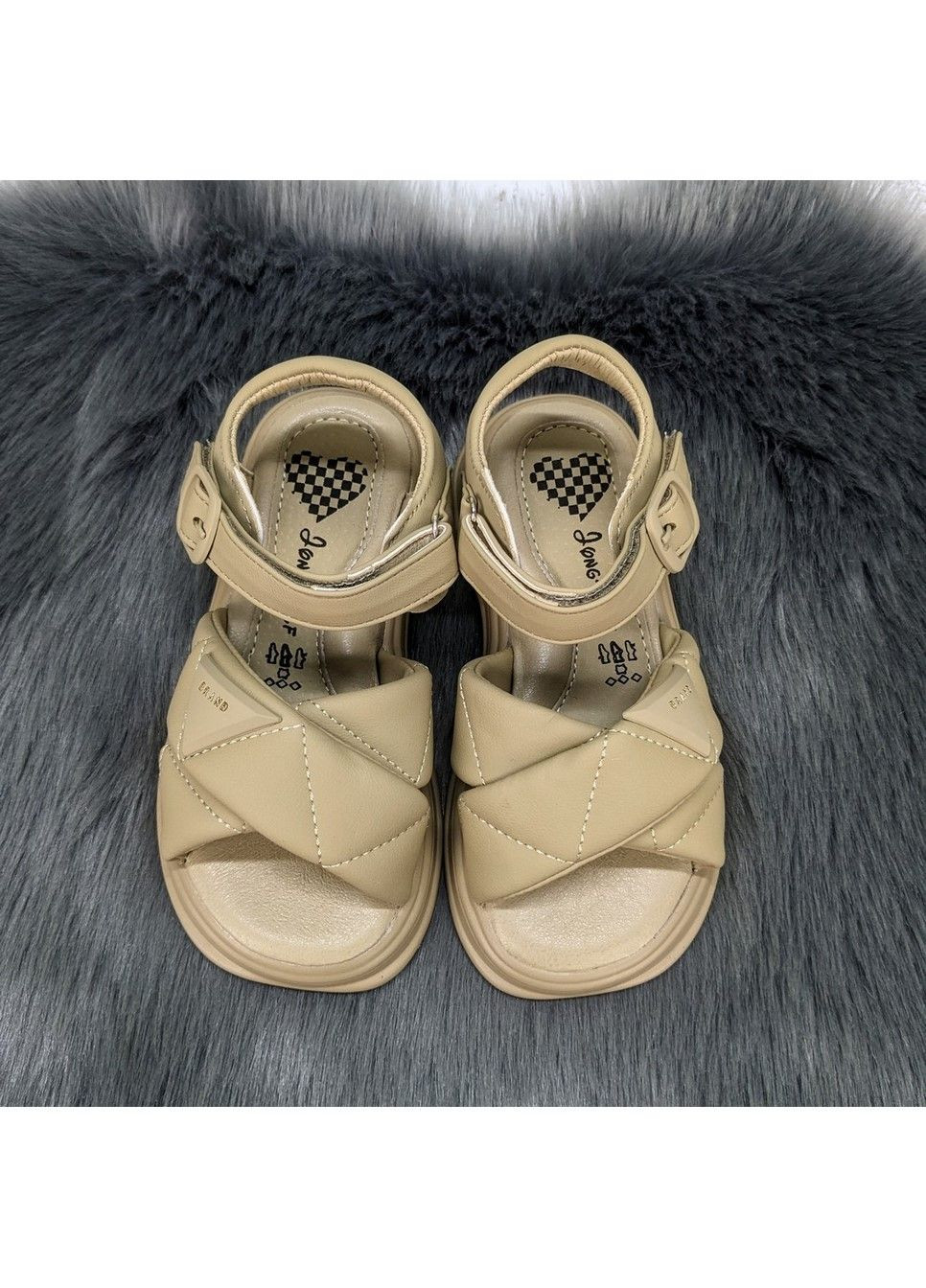 Кофейные босоножки сандалии детские для девочки Jong Golf