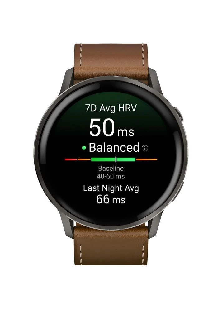 Смарт-часы Venu 4 45mm Slate with Brown Leather Band (010-03014-03) [153838] Garmin (400894588)