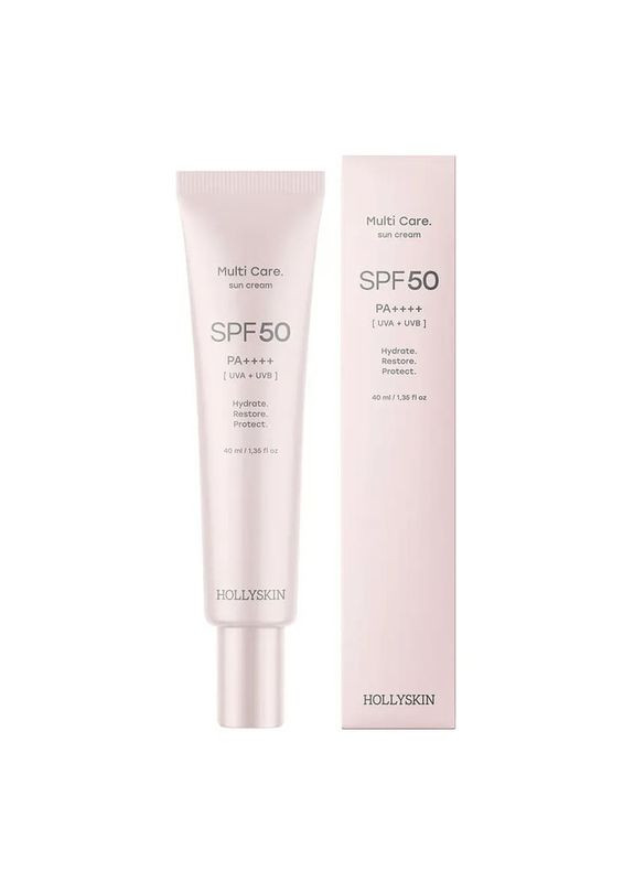 Hollyskin Солнцезащитный крем для лица SPF50 Multi Care, 40 ml — Крем, Украина (351898464)