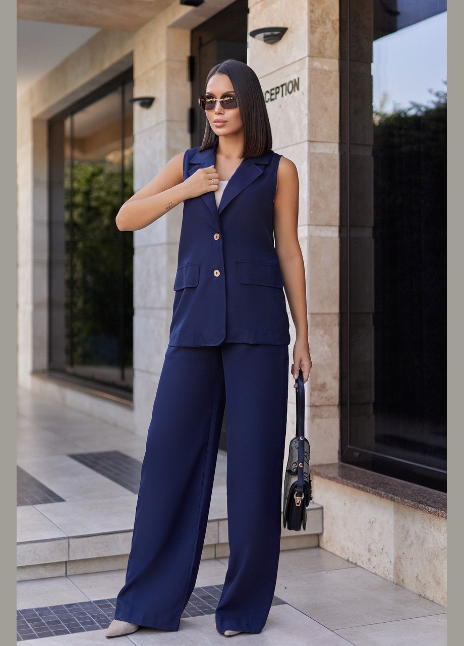 Жіночий брючний костюм із жилетом Fashion Girl (302860082)