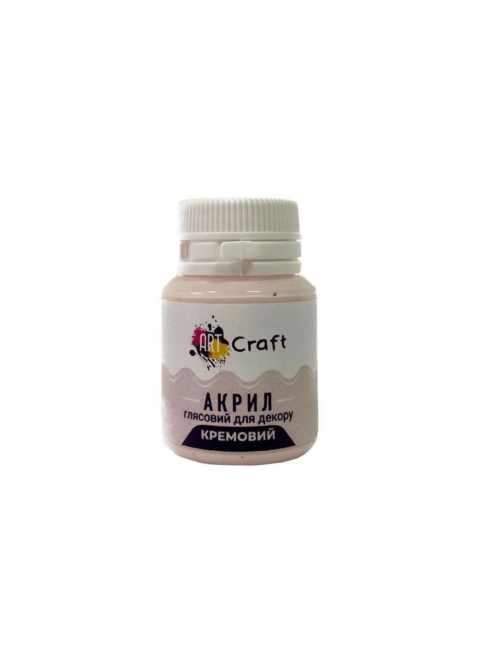 Акриловая краска глянцевая "Кремовой" 20 мл AG-7517 Art Craft (305232559)