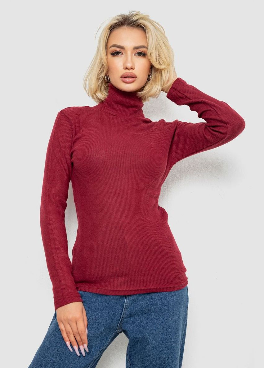 Гольф жіночий однотонний в рубчик, колір електрик, 238R803 Ager (339865682)