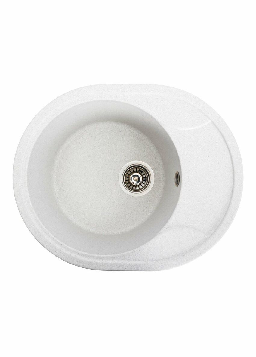 Гранитная мойка для кухни 5847 ONYX матовая (белая в точку) Valeso (342070751)