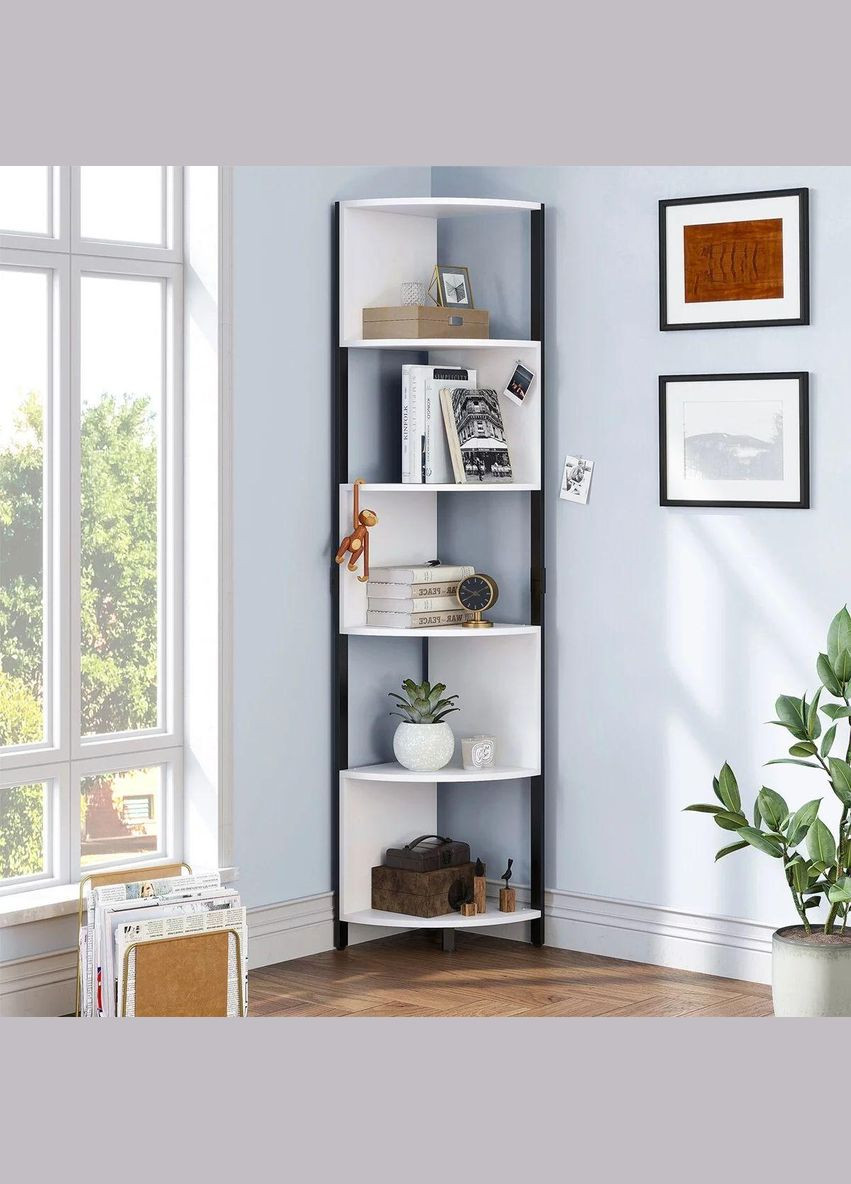 Стелаж кутовий з дерева Лорімер венге-зефір (УСП-00441220) No Brand (327860615)