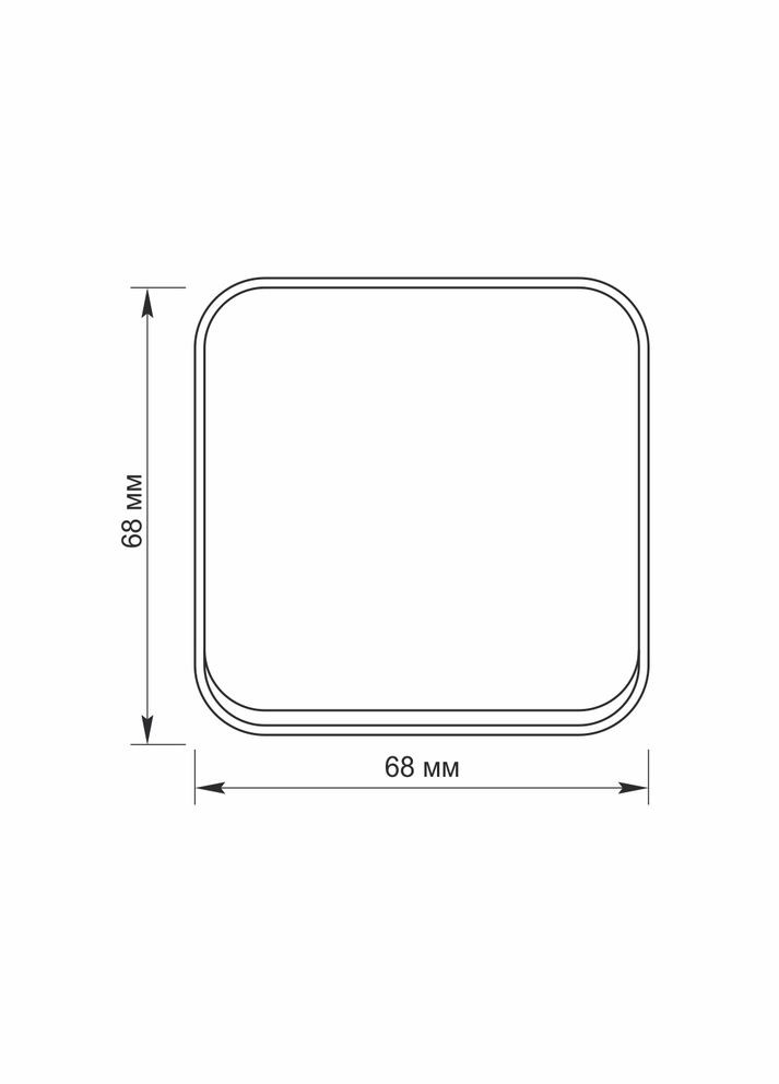 Выключатель накладной с повышенной огнеупорностью материалов BINERA VF-BNS11-W белый Videx (282312857)