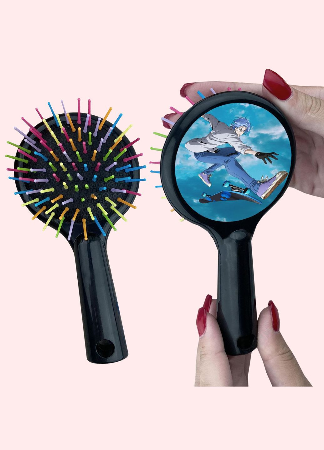 Гребінець для волосся Аніме Скейт Нескінченність #0009 чорний No Brand (315041897)