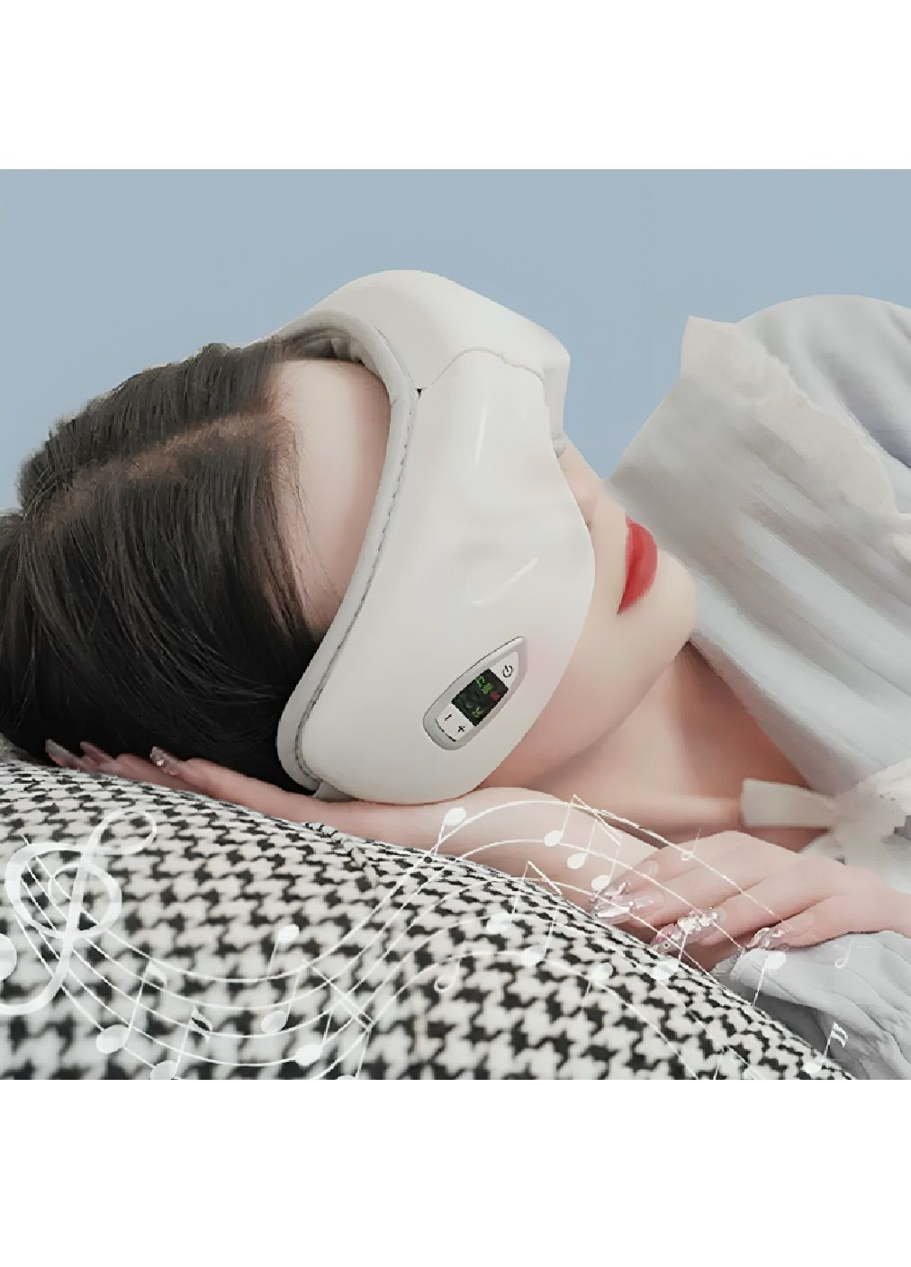 Акумуляторний масажер масажні окуляри з тепловим випромінюванням для зняття втоми 3 режими інтенсивності (480221-Prob) Unbranded (331960113)