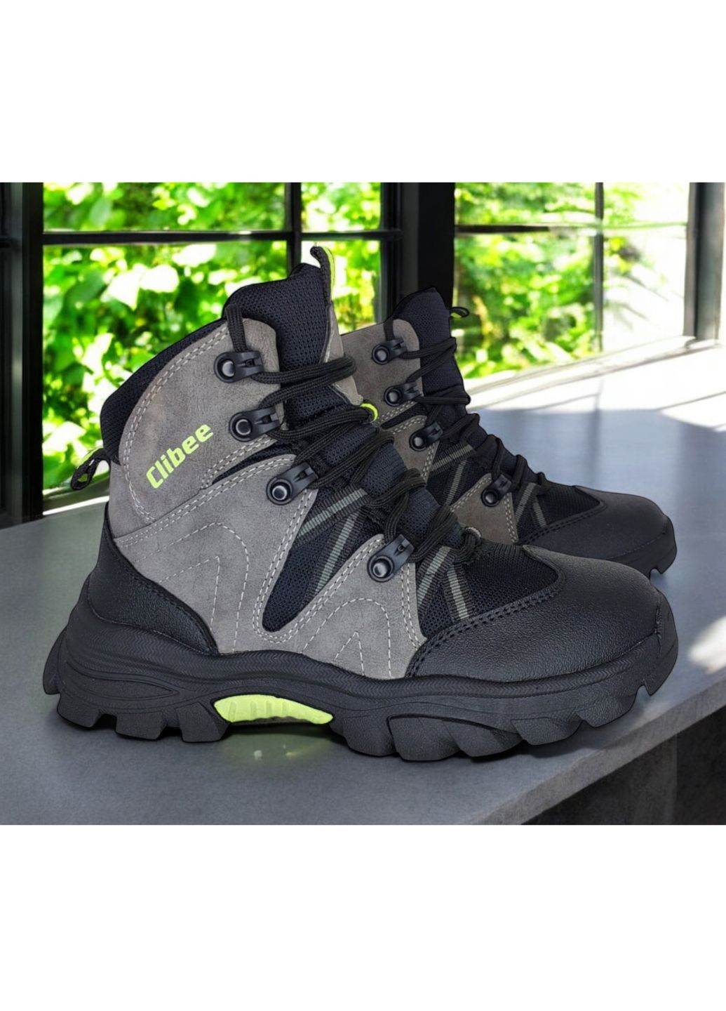 Серые зимние ботинки зимние Clibee