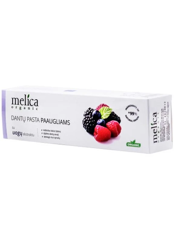 Детская зубная паста Ягодный микс 100 мл (4770416003624) Melica Organic (398413263)
