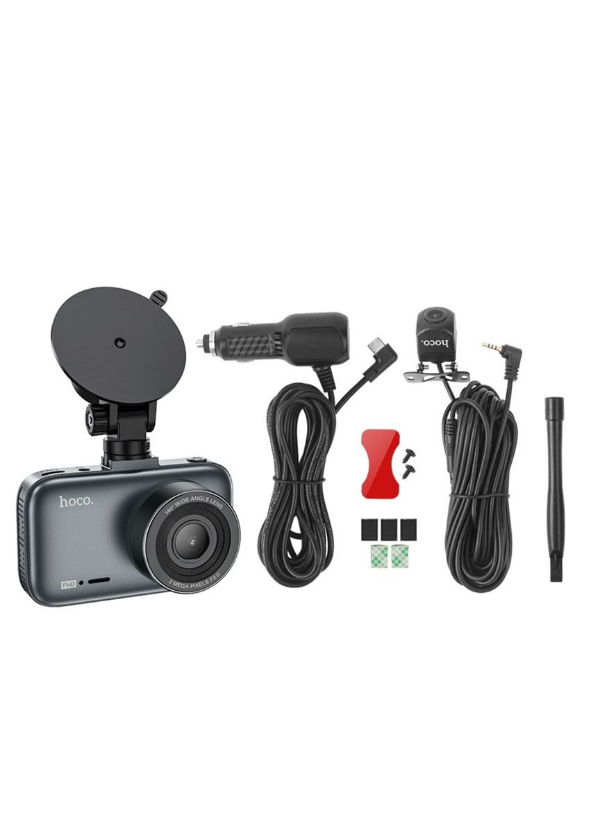 Видеорегистратор Driving recorder with 3-inch display(with rear camera) Hoco DV6 (347645638)