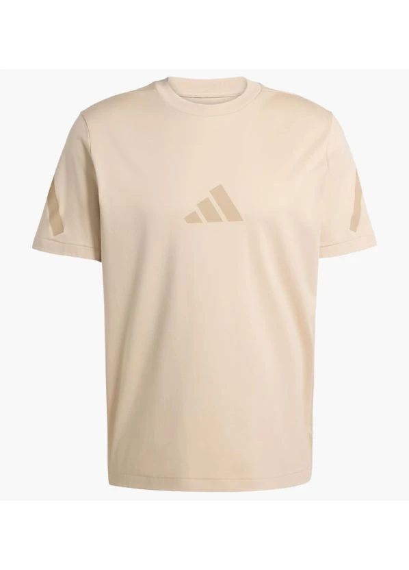 Бежевая футболка z.n.e. beige ke4694 adidas
