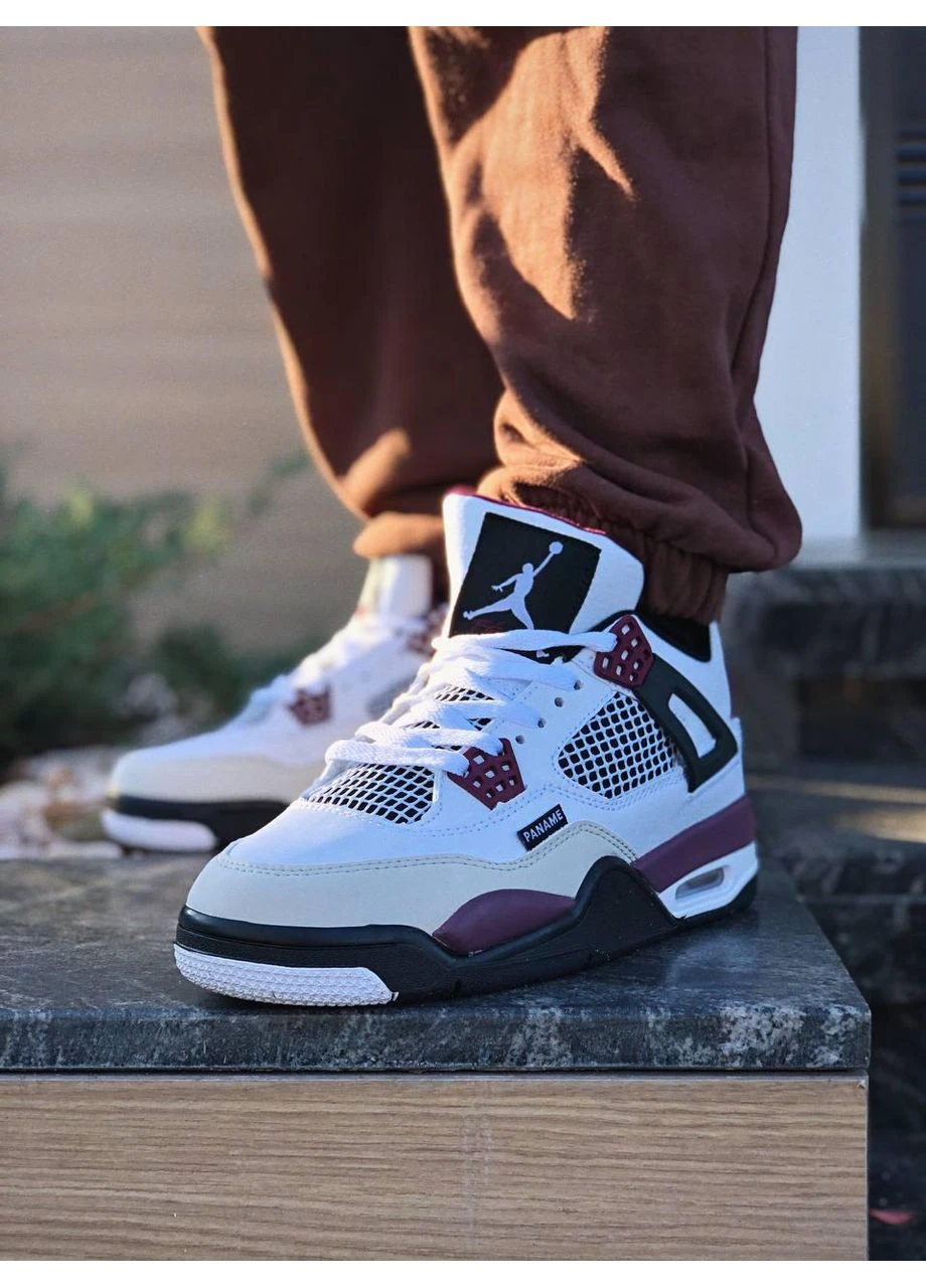 Комбіновані кросівки чоловічі nike air jordan retro 4 psg найк аір джордан демісезон No Brand
