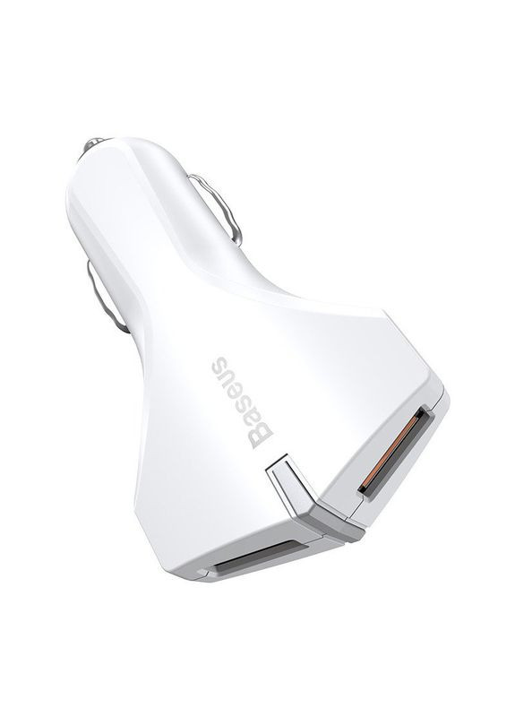 Автомобільний зарядний пристрій Small Rocket QC3.0 Dual-USB White (CCALL-RK02) Baseus (352506847)