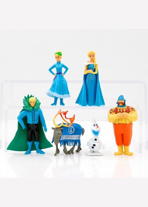 Іграшки набір Фрозен Холодне серце Frozen 2 Анна-Ельза-Крістофф-Олаф Дісней 6 шт 5 - 10 см Shantou (296627771)