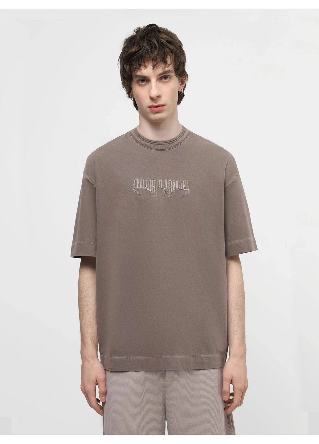Коричнева футболка 8608235 5o2787 Emporio Armani