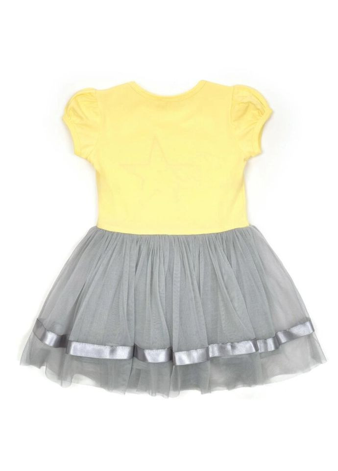 Комбинированное платье "stars" (14116-104g-yellow) Breeze (300624815)