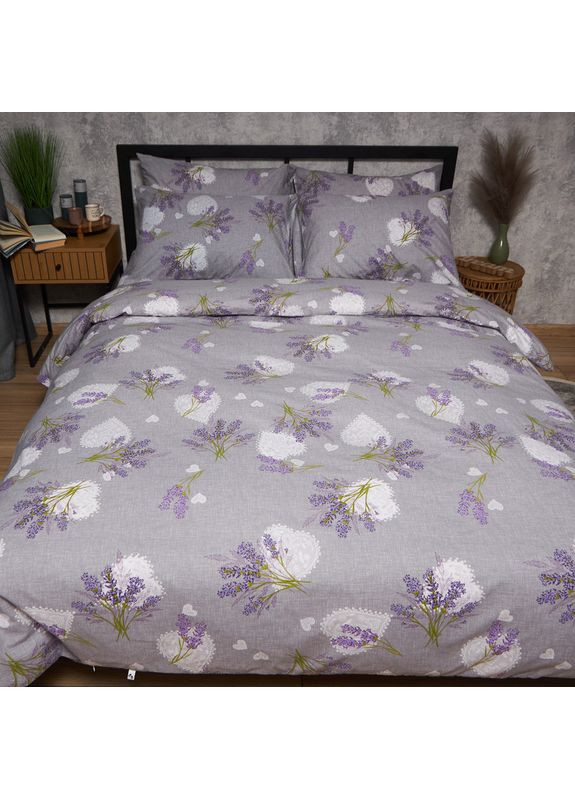 Комплект постільної білизни Бязь Gold Люкс євро 200х220 наволочки 2х40х60 (MS-820009635) Moon&Star Provence Dreams (356116723)