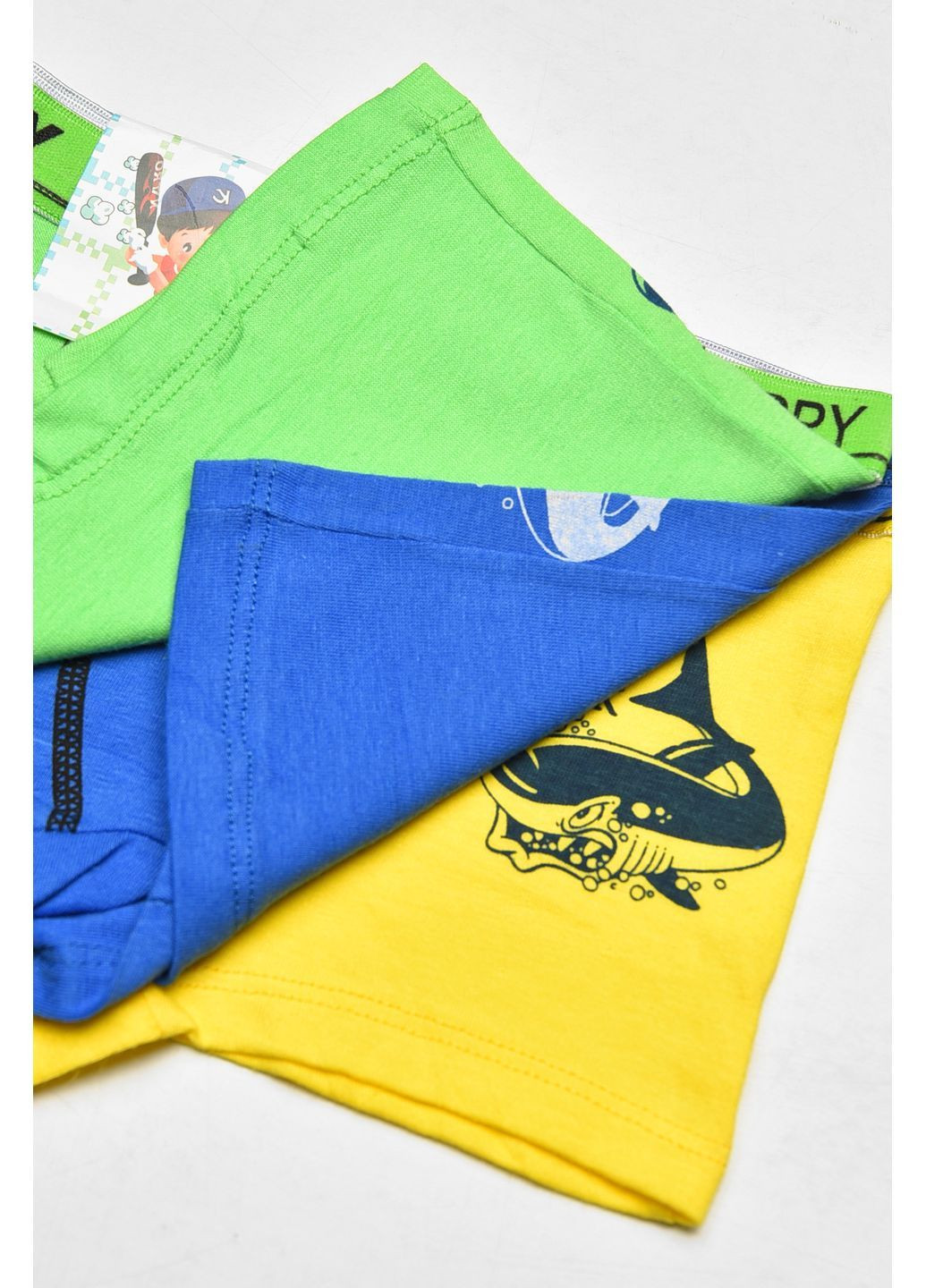 Комплект дитячих боксерів для хлопчика 3 шт Let's Shop (370369335)