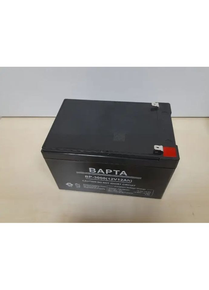 Свинцово-кислотный аккумулятор Варта BP-3000 аккумуляторная батарея для бесперебойника 12В 12.0Ач Черный Varta (353689347)