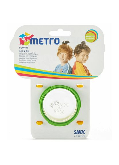 Аксесуар до клітки Square Metro 9х9 см Зелений (5411388059408) Savic (326063109)