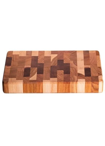 Разделочная доска торцевая Домино 25*35 см, дуб No Brand (376573357)