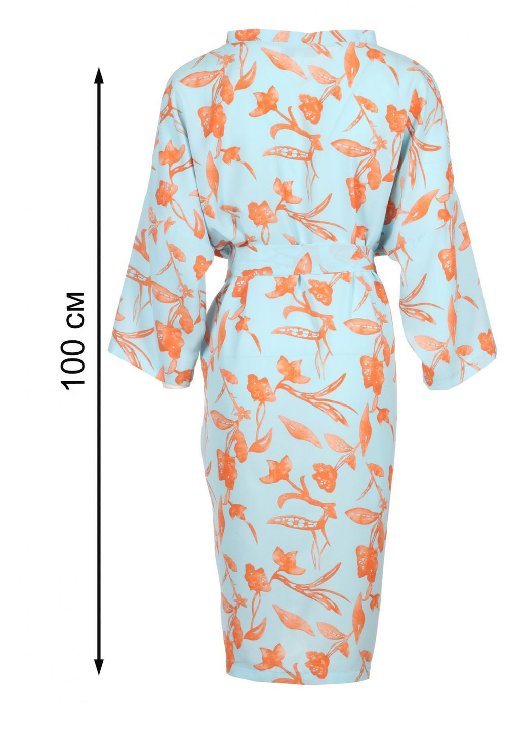 Голубое повседневный платье голубое в цветы (ll226611969) LadyLike