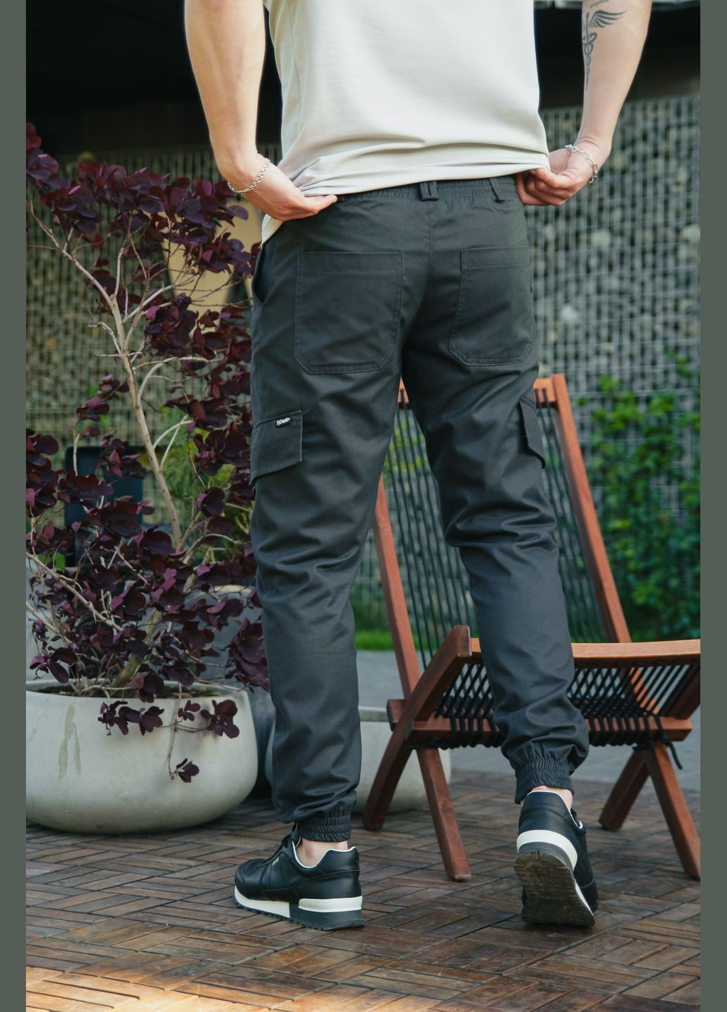 Графитовые кэжуал, повседневный демисезонные брюки Intruder