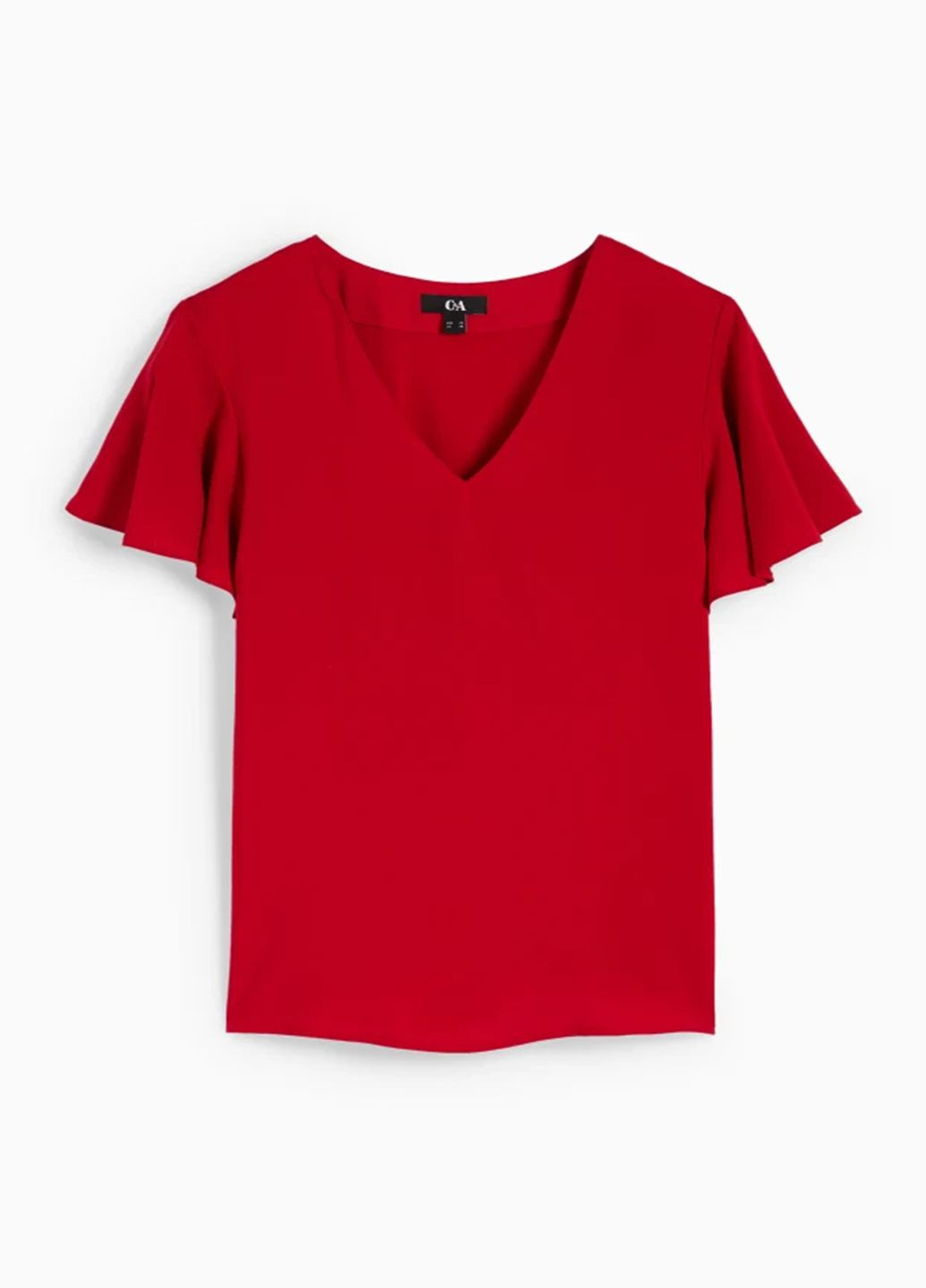 Красная летняя блузка C&A