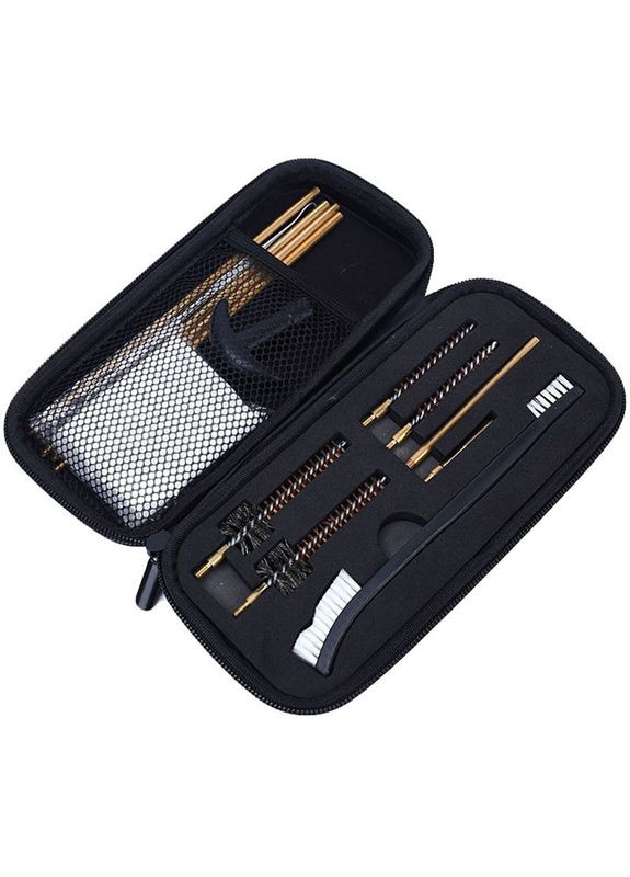 Набір для чищення зброї GK38 14 предметів у щільному кейсі прямий шомпол 44 шт. Lesko (352011861)