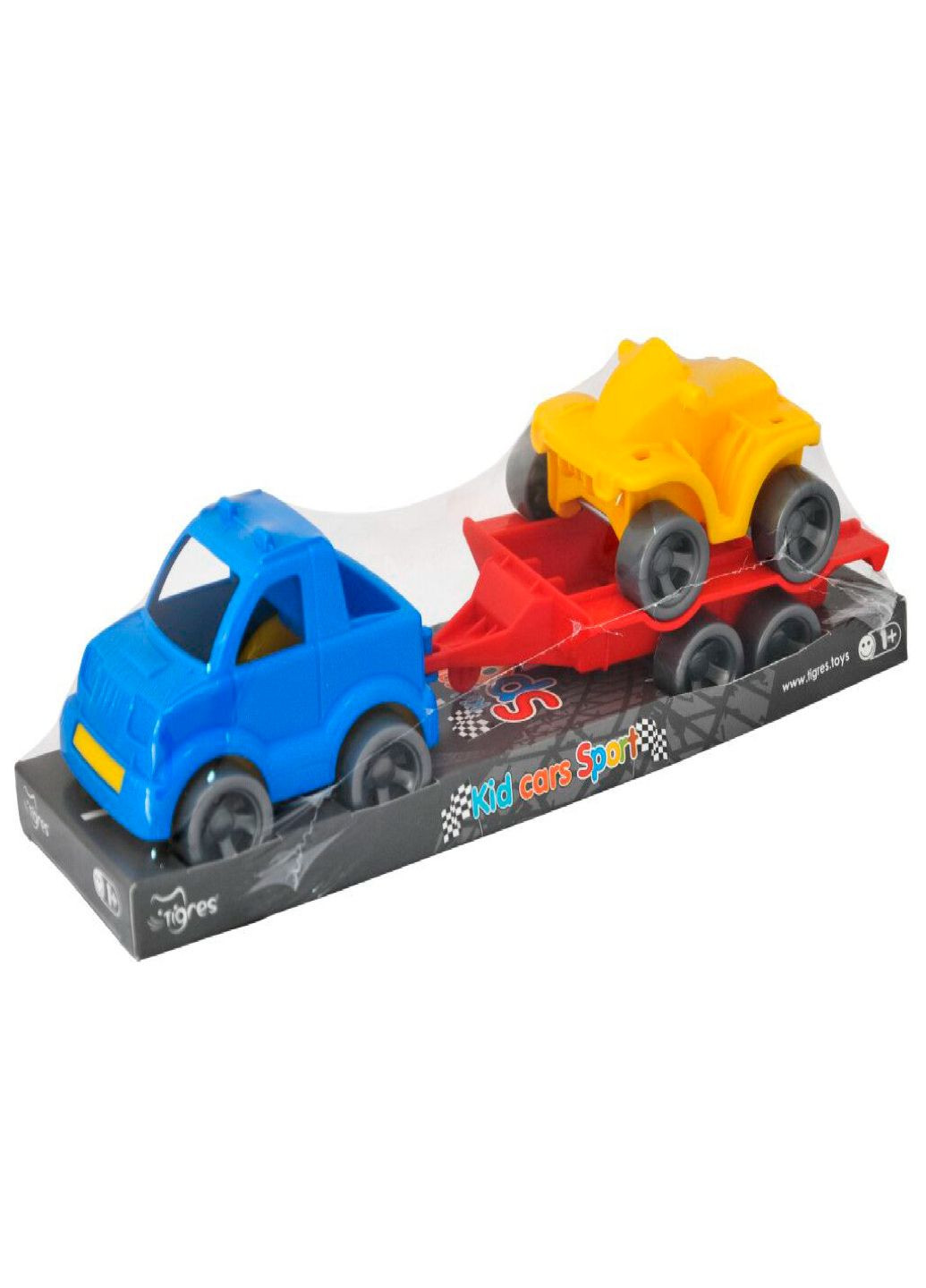 Набір авто "Kid cars Sport" 3 ел. на планшетці (пікап + квадроцикл) 39825 4820159398256 Tigres (314823354)