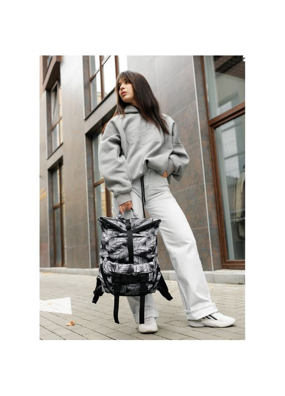 Жіночий рюкзак ролл RollTop Double принт "Palm" Sambag (329692781)