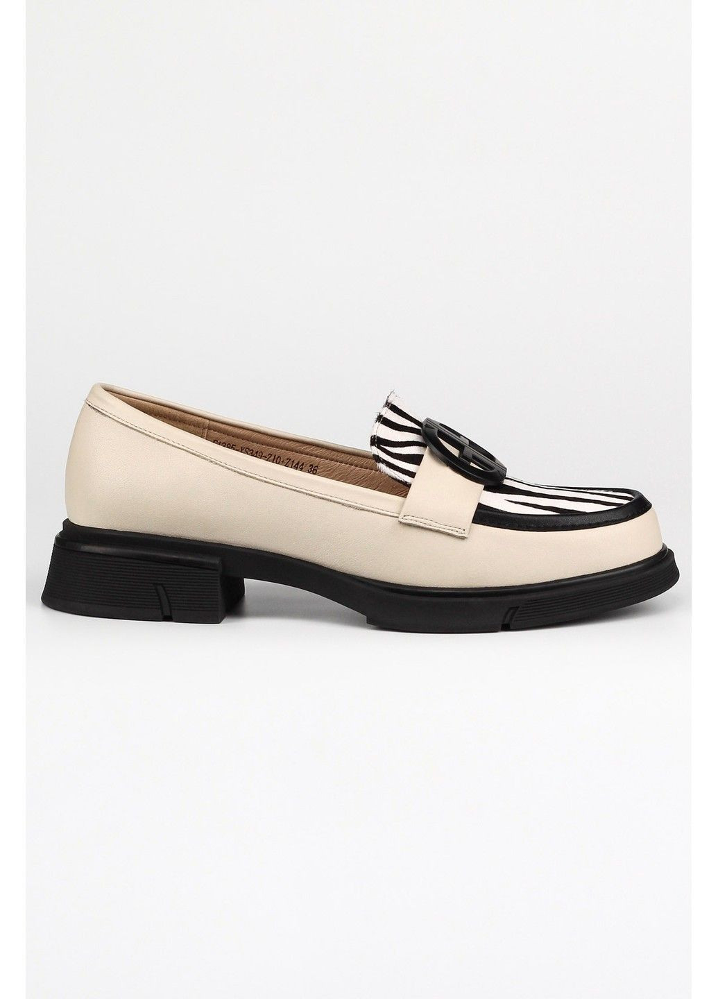 Buts Жіночі лофери 1100211 молочний з натуральна замша, — демісезон (301196441)