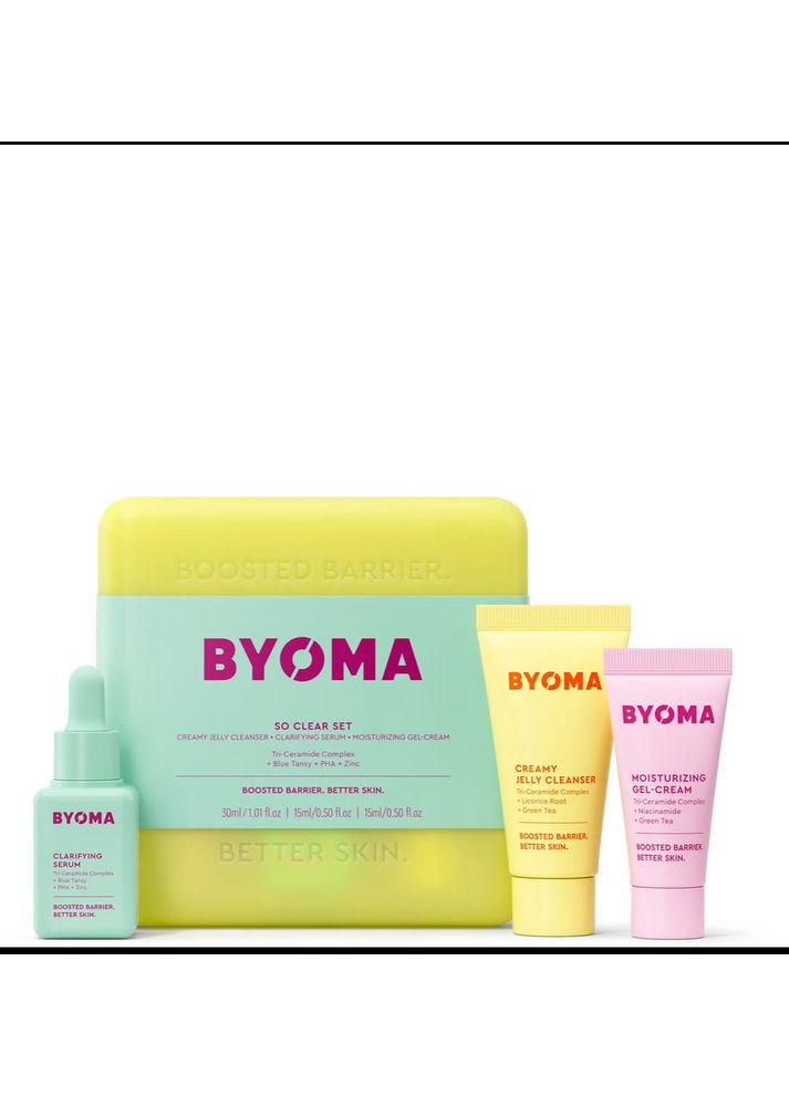 Byoma Набір для догляду за шкірою обличчя Clarifying Starter Kit — Крем, Великобританія (368561492)