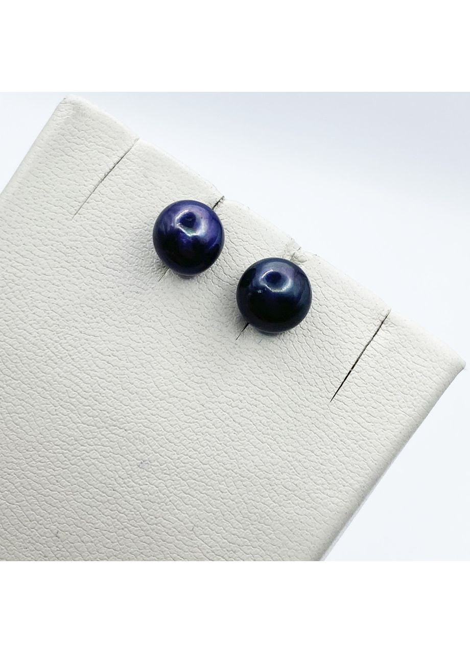 Серьги-пусеты серебряные с жемчугом 1,5 г No Brand (369736645)