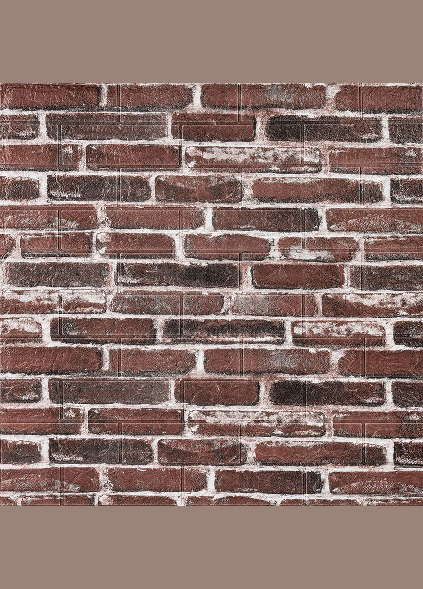 Самоклеящаяся 3D панель 700х770х3мм Красный Екатеринославский кирпич (43-3) SW-00001164 Sticker Wall (327089622)