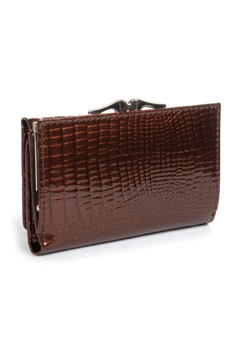 Женский кожаный лаковый кошелек SERGIO TORRETTI FEW214 brown ST (360751389)