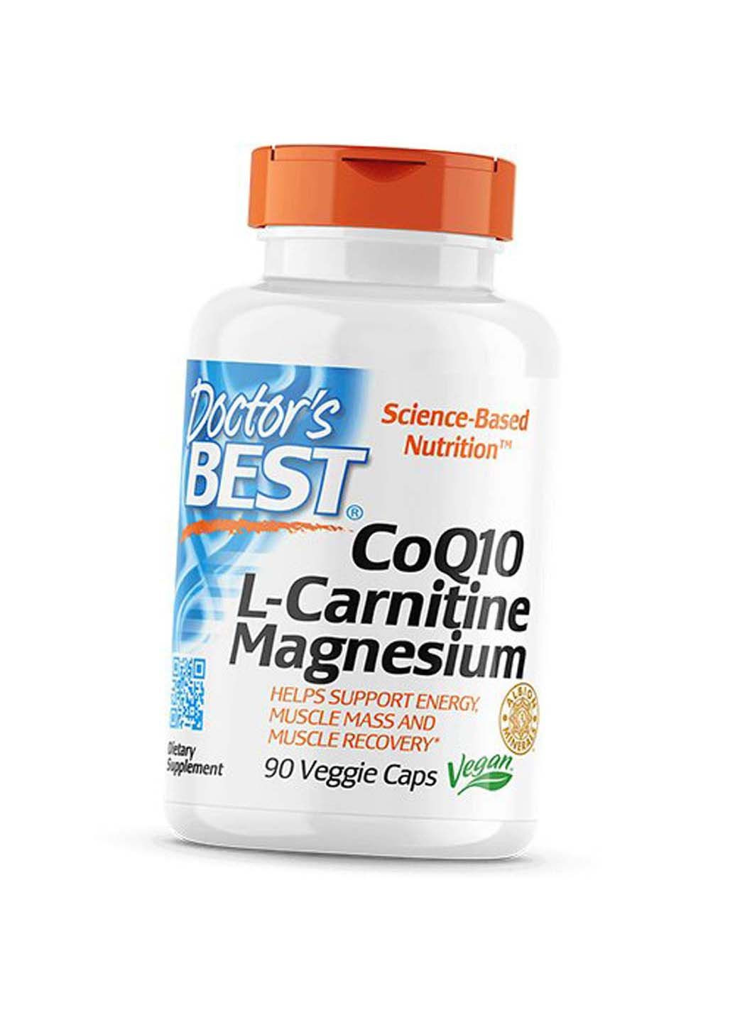 Коэнзим Q10 L-карнитин и Магний CoQ10 L-Carnitine Magnesium 90вегкапс Doctor's Best (292710929)