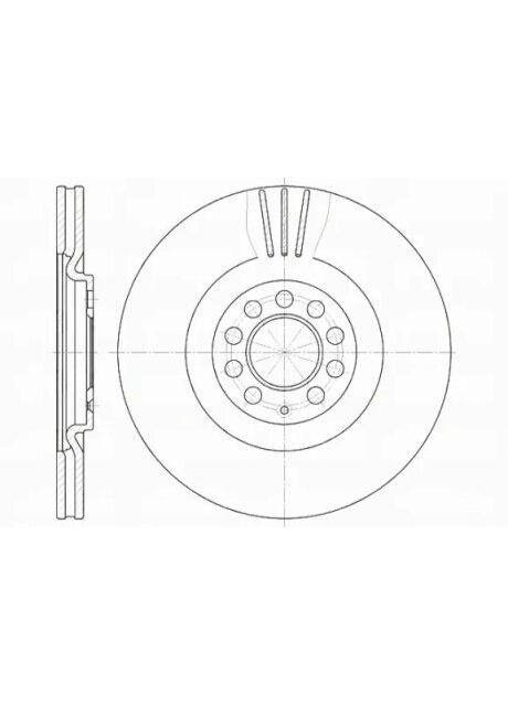 Диск тормозной передний SEAT IBIZA 02/02- LEON 11/99-06/06 TOLEDO 04/99-05/06,SKODA OCTAVIA 09/96-,VW B 6597.10 Remsa (366178095)