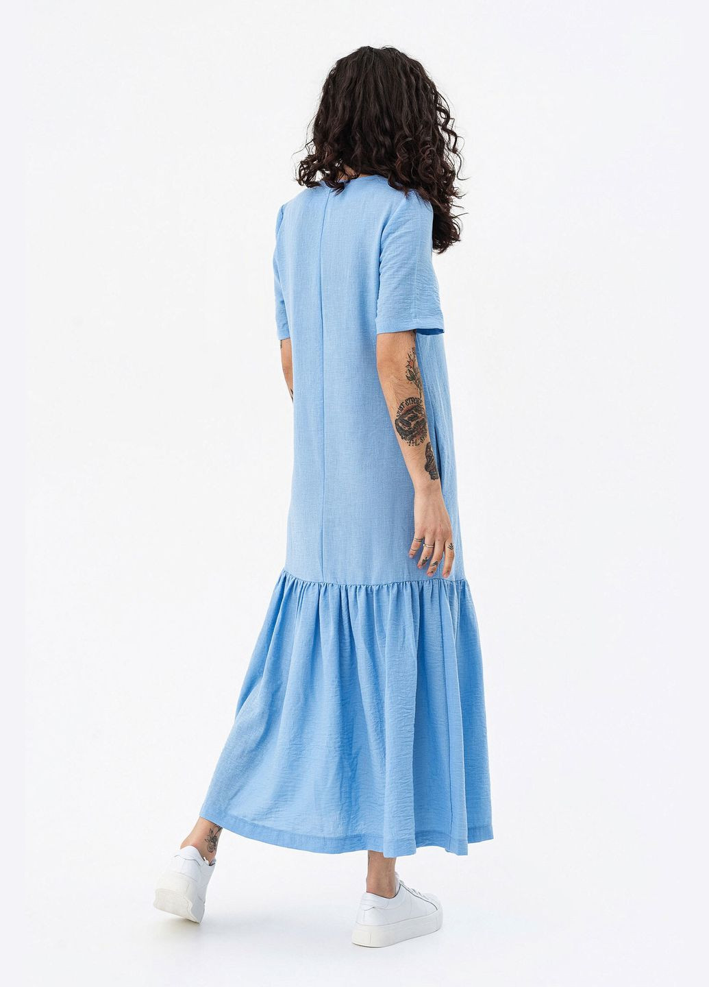 Синя кежуал сукня avit Garne однотонна